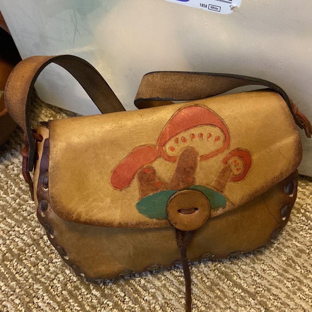 Vintage mushroom purse